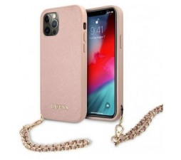 Slika 2 izdelka: GUESS GUHCP12MSASGPI za iPhone 12 / 12 Pro - roza ovitek s kovinsko zapestnico