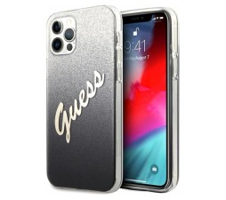 Slika izdelka: GUESS GUHCP12PCUGLSBK silikonski ovitek za iPhone 12 Pro Max - srebrno sive bleščice