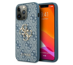Slika 2 izdelka: GUESS GUHCP13L4GMGBL silikonski ovitek za iPhone 13 Pro - moder z zlatim logom