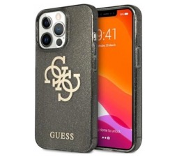 Slika 2 izdelka: GUESS GUHCP13LPCUGL4GBK Big Logo silikonski ovitek za iPhone 13 Pro - z zlatimi bleščicami