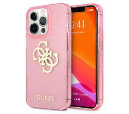 Slika 2 izdelka: GUESS GUHCP13LPCUGL4GPI Big Logo silikonski ovitek za iPhone 13 Pro - roza z bleščicami