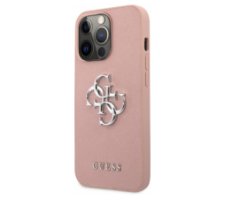 Slika 2 izdelka: GUESS GUHCP13LSA4GSPI silikonski ovitek za iPhone 13 Pro - roza z logom