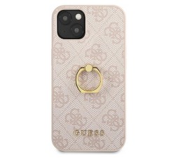 Slika izdelka: GUESS GUHCP13M4GMRPI silikonski ovitek za iPhone 13 6.1 RING - z zlatimi držalom