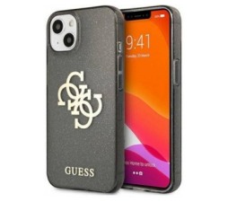 Slika 2 izdelka: GUESS GUHCP13MPCUGL4GBK Big Logo silikonski ovitek za iPhone 13 6.1 - z zlatimi bleščicami