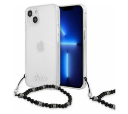 Slika 2 izdelka: GUESS GUHCP13SKPSBK za iPhone 13 Mini - prozoren silikonski ovitek s perla zapestnico