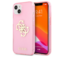 Slika 2 izdelka: GUESS GUHCP13SPCUGL4GPI Big Logo silikonski ovitek za iPhone 13 mini - roza z bleščicami