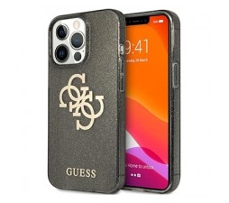 Slika izdelka: GUESS GUHCP13XPCUGL4GBK Big Logo silikonski ovitek za iPhone 13 Pro Max - z zlatimi bleščicami