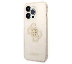 Slika 2 izdelka: GUESS GUHCP14LPCUGL4GGO ovitek za iPhone 14 Pro - prozoren z zlatimi bleščicami