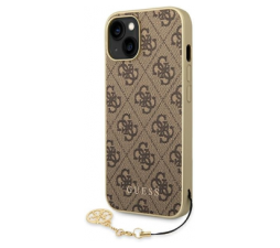 Slika 2 izdelka: GUESS GUHCP14MGF4GBR silikonski ovitek za iPhone 14 Plus - rjav z obeskom