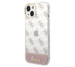 Slika izdelka: GUESS GUHCP14SHG4MHP ovitek za iPhone 14 6.1 - prozoren z roza potiskom