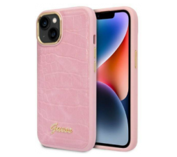 Slika 2 izdelka: GUESS GUHCP14SHGCRHP ovitek za iPhone 14 6.1 - roza z vzorcem kače