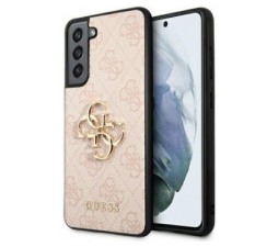 Slika 2 izdelka: GUESS GUHCS21FE4GMGPI silikonski ovitek za Samsung Galaxy S21 FE G990 - roza z zlatim logom