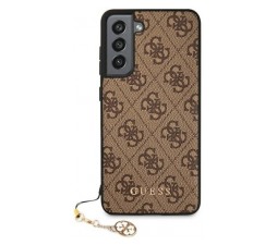 Slika izdelka: GUESS GUHCS21FEGF4GBR silikonski ovitek za Samsung Galaxy S21 FE G990 - rjav
