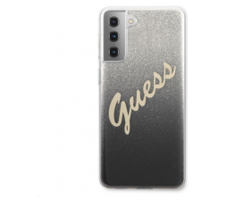 Slika izdelka: GUESS GUHCS21MPCUGLSBK silikonski ovitek za Samsung Galaxy S21 Plus G996 - srebrno sive bleščice