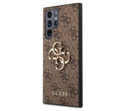 Slika 2 izdelka: GUESS GUHCS22L4GMGBR silikonski ovitek za Samsung Galaxy S22 Ultra 5G - rjav z zlatim logom