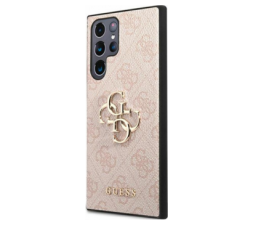 Slika 2 izdelka: GUESS GUHCS22L4GMGPI silikonski ovitek za Samsung Galaxy S22 Ultra 5G - roza z zlatim logom