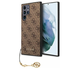 Slika 2 izdelka: GUESS GUHCS22LGF4GBR silikonski ovitek za Samsung Galaxy S22 Ultra 5G - rjav z obeskom
