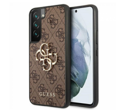 Slika izdelka: GUESS GUHCS22M4GMGBR silikonski ovitek za Samsung Galaxy S22 Plus 5G - rjav z zlatim logom