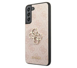 Slika 2 izdelka: GUESS GUHCS22M4GMGPI silikonski ovitek za Samsung Galaxy S22 Plus 5G - roza z zlatim logom