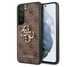 Slika 2 izdelka: GUESS GUHCS22S4GMGBR silikonski ovitek za Samsung Galaxy S22 5G - rjav z zlatim logom