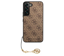 Slika izdelka: GUESS GUHCS22SGF4GBR silikonski ovitek za Samsung Galaxy S22 5G - rjav z obeskom