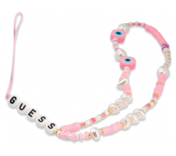 Slika izdelka: GUESS GUSTBOHP zapestnica / obesek za telefon - Beads Shell roza