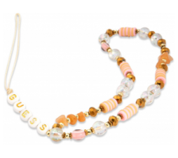 Slika 2 izdelka: GUESS GUSTBOHP zapestnica / obesek za telefon - Beads Bohemia rjava