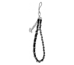 Slika 2 izdelka: GUESS GUSTSASSK zapestnica / obesek za telefon - Chain Charms črna
