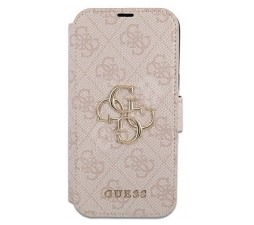 Slika izdelka: GUESS ovitek GUBKP13L4GMGPI Big Logo za iPhone 13 Pro knjiga - roza z zlatim logom
