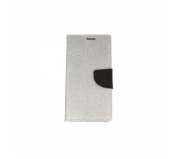 Slika izdelka: Havana preklopna torbica Fancy Diary Samsung Galaxy Xcover 4s G398 / Galaxy Xcover 4 G390 - srebrno črn z bleščicami