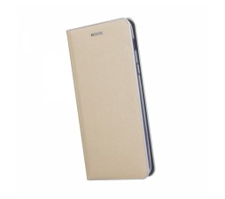Slika izdelka: Havana Premium preklopna torbica Huawei Y6 2019 - zlata s srebrnim robom
