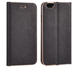 Slika izdelka: Havana Premium preklopna torbica Xiaomi Redmi Note 10 Lite - črna z zlatim robom