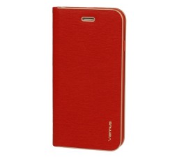 Slika izdelka: Havana Premium preklopna torbica Samsung Galaxy A72 A726 5G - rdeča z zlatim robom