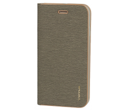 Slika izdelka: Havana Premium preklopna torbica Samsung Galaxy S22 Plus 5G - siva z zlatim robom