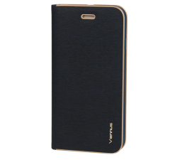 Slika izdelka: Havana Premium preklopna torbica Samsung Galaxy S22 5G - modra z zlatim robom