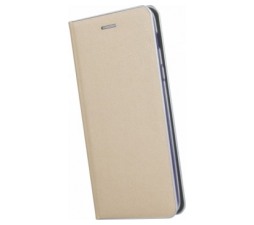 Slika 2 izdelka: Havana Premium preklopna torbica Huawei Mate 20 Lite - zlata s srebrnim robom