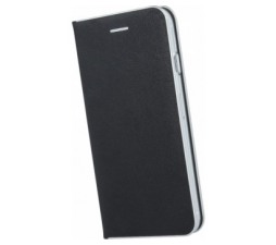 Slika 2 izdelka: Havana Premium preklopna torbica Samsung Galaxy A41 A415 - črna s srebrnim robom