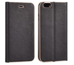 Slika 2 izdelka: Havana Premium preklopna torbica Samsung Galaxy A31 A315 - črna z zlatim robom