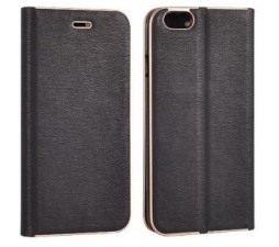 Slika 2 izdelka: Havana Premium preklopna torbica Xiaomi Redmi Note 10 Lite - črna z zlatim robom