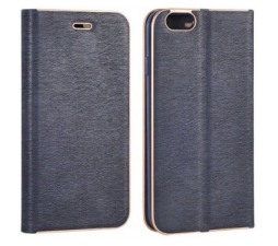 Slika 2 izdelka: Havana Premium preklopna torbica Huawei P30 Pro - modra z zlatim robom