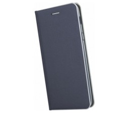 Slika 2 izdelka: Havana Premium preklopna torbica Samsung Galaxy Note 10 Lite N770 / A81 A815 - modra s srebrnim robom