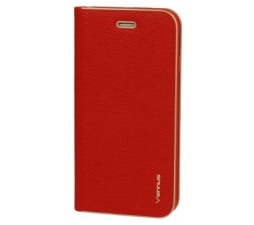 Slika 2 izdelka: Havana Premium preklopna torbica Samsung Galaxy A72 A726 5G - rdeča z zlatim robom