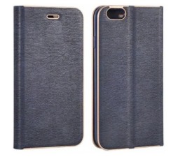 Slika 2 izdelka: Havana Premium preklopna torbica Samsung Galaxy A22 A226 5G - modra z zlatim robom