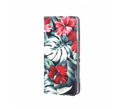 Slika izdelka: Havana Trendy Flower preklopna torbica Samsung Galaxy A32 A326 5G - črno rdeča