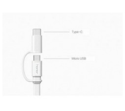 Slika 2 izdelka: Honor original podatkovni kabel AP55S Type C / MicroUSB / (USB)