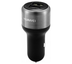Slika 2 izdelka: Huawei AVTOPOLNILEC 12/24V UNIVERZALNI črn z dvojnim USB izhodom AP31 Fast charge s kablom Type C
