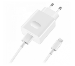 Slika izdelka: Huawei original hišni polnilec 22,5W SUPER CHARGE CP404 s kablom TYPE C - bel - (EU blister) original