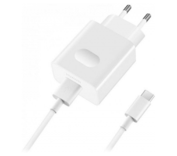 Slika 2 izdelka: Huawei original hišni polnilec 22,5W SUPER CHARGE CP404 s kablom TYPE C - bel - (EU blister) original