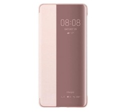 Slika izdelka: Huawei original preklopna torbica Smart View za Huawei P30 Pro roza z okenčkom