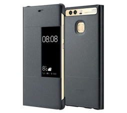 Slika izdelka: Huawei original preklopna torbica S-View za Huawei P9 temno siva z okenčkom